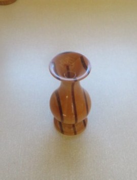 This segmented vase won a  highly commended certificate for Ted Hogben